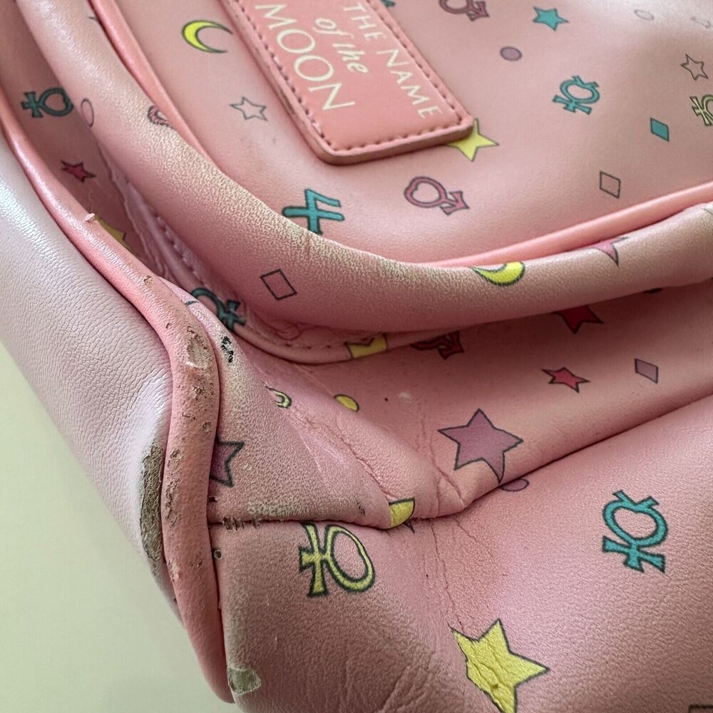 Sailor Moon Pink School Backpack Luna Large 17”X14” In the Name Of The Moon - Picture 10 of 16
